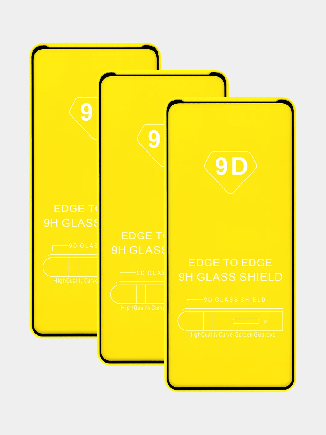 Черный защитное стекло для Xiaomi Redmi 12
