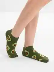 Носки короткие, женские, с принтами, хлопковые