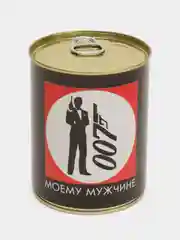 Черный носки в подарочной банке