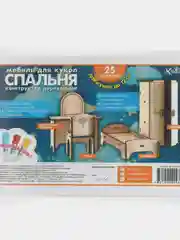 Мебель "Спальня" для кукол, до 12 см, КубиГрад