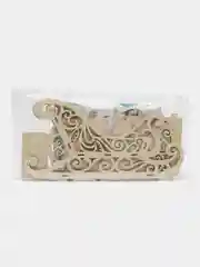 Новогодние большие санки из дерева 44*17*22 см