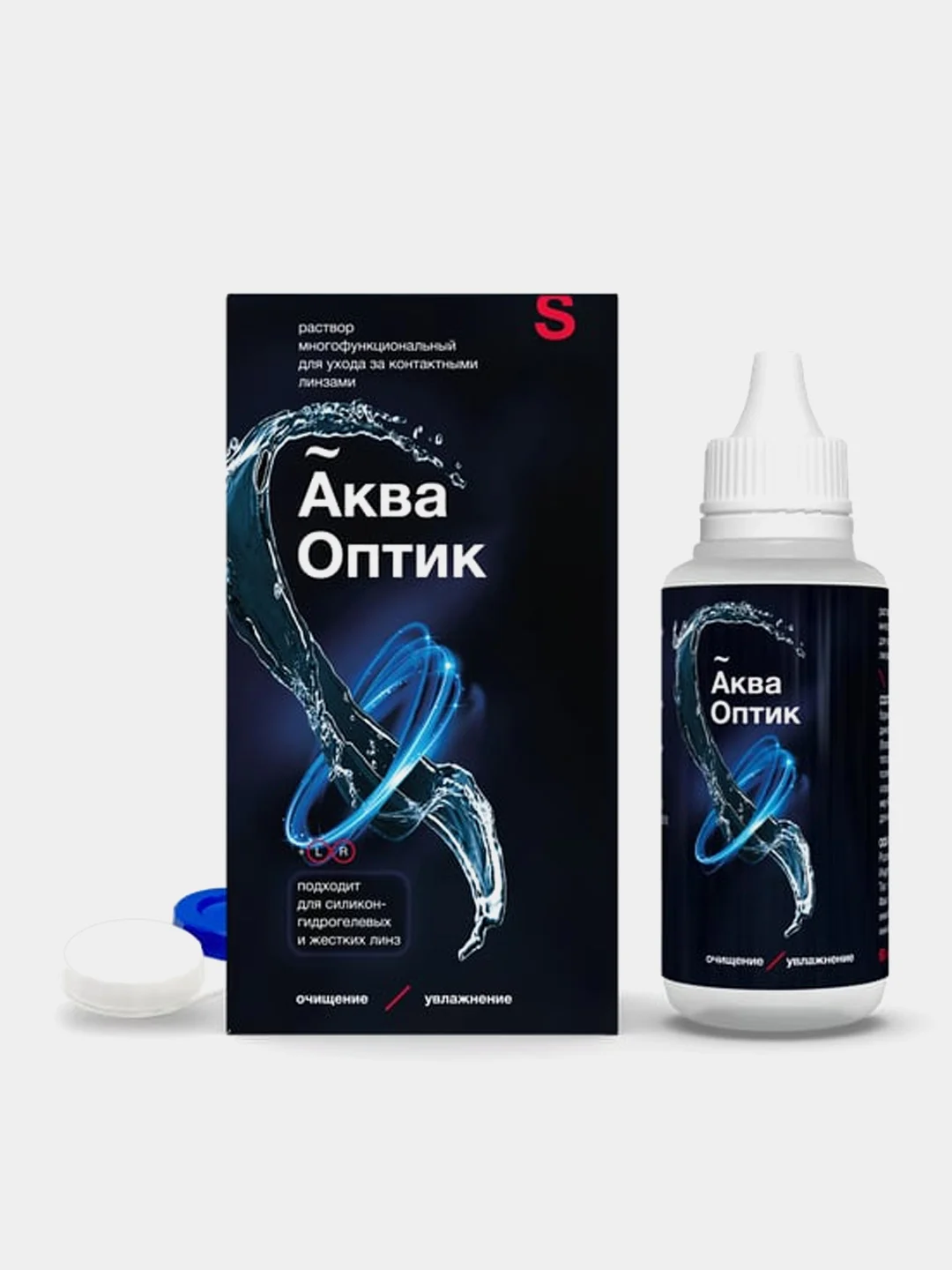 Многофункциональный раствор для линз с контейнером SOLOPHARM Аква Оптик