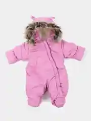 Бордовый комбинезон для новорождённых, зимний, с капюшоном