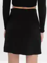 Черный юбка женская, со шнуровкой