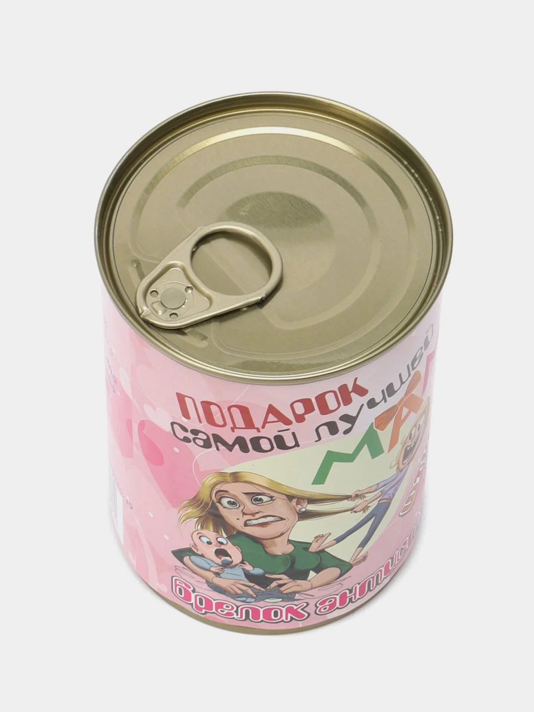 Розовый игрушка-брелок в подарочной упаковке-банке "Штучки, к которым тянутся ручки"