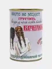 Сиреневый игрушка-брелок в подарочной упаковке-банке "Штучки, к которым тянутся ручки"