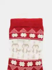 Кораллово-розовый женские новогодние носки