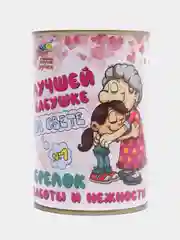 Конфетный игрушка-брелок в подарочной упаковке-банке "Штучки, к которым тянутся ручки"