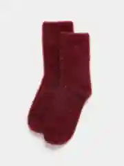 Бордовый носки женские из меха норки