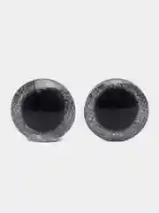 Серый глазки для игрушек глиттерные, объёмные, с блёстками