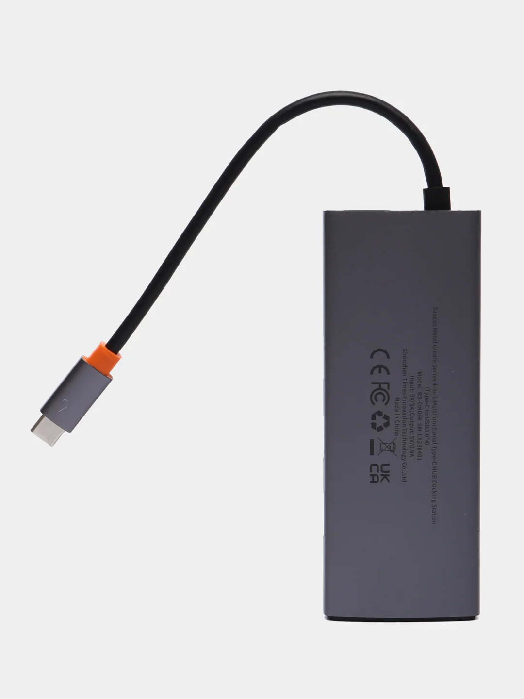 Разветвитель Baseus Multifunctional USB Type-C Metal Gleam Series HUB, хаб 4 in 1