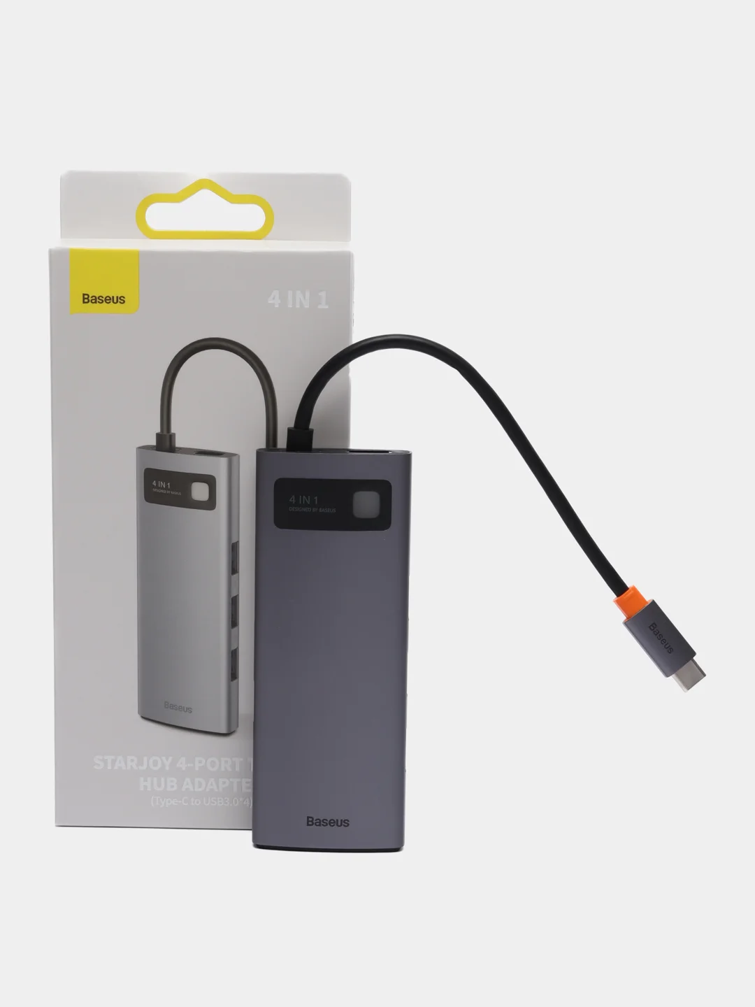 Разветвитель Baseus Multifunctional USB Type-C Metal Gleam Series HUB, хаб 4 in 1