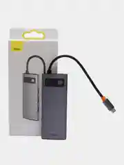 Разветвитель Baseus Multifunctional USB Type-C Metal Gleam Series HUB, хаб 4 in 1