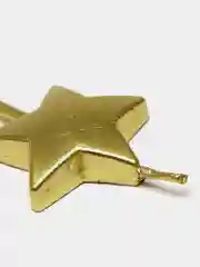 Желтый свечи для торта сердце звезда