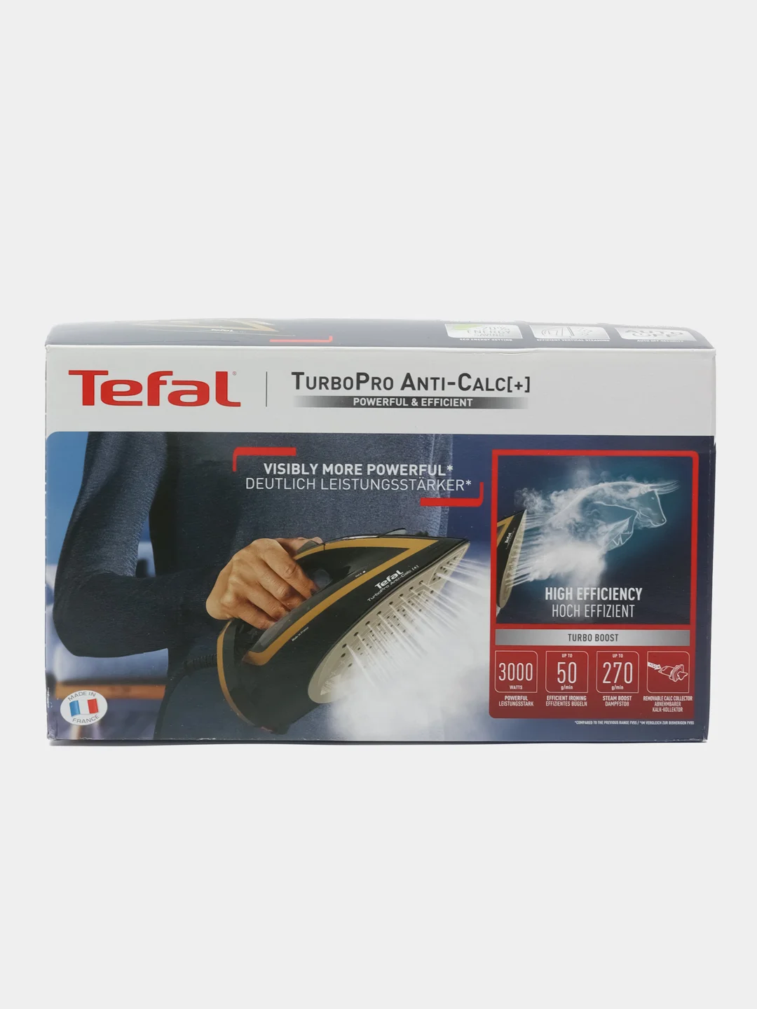 Утюг Tefal FV5696E1, 3000 Вт, черно-золотистый
