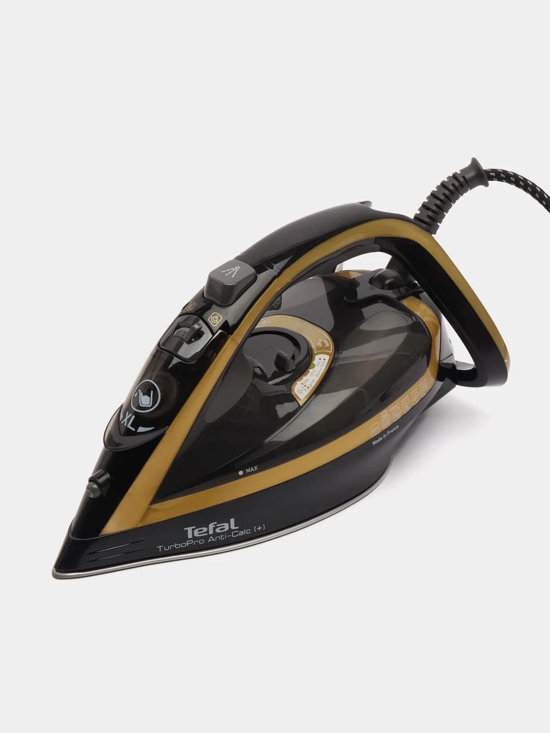 Утюг Tefal FV5696E1, 3000 Вт, черно-золотистый