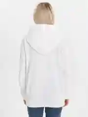 Белый толстовка на замке