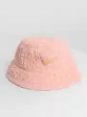 Кораллово-розовый утепленная панама с нашивкой