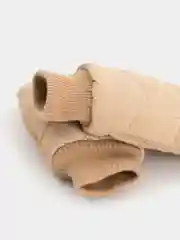 Бежевый варежки зимние, стеганые