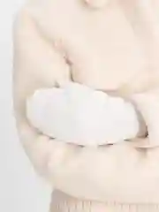 Белый варежки зимние, стеганые