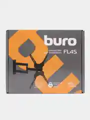 Кронштейн для телевизора Buro FL4S, 20-65", настенный, поворотно-выдвижной, наклонный