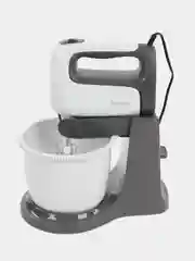 Миксер Moulinex HM464110, с чашей, белый и черный