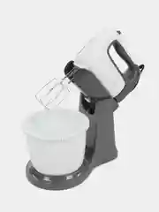 Миксер Moulinex HM464110, с чашей, белый и черный