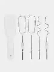 Миксер Moulinex HM464110, с чашей, белый и черный