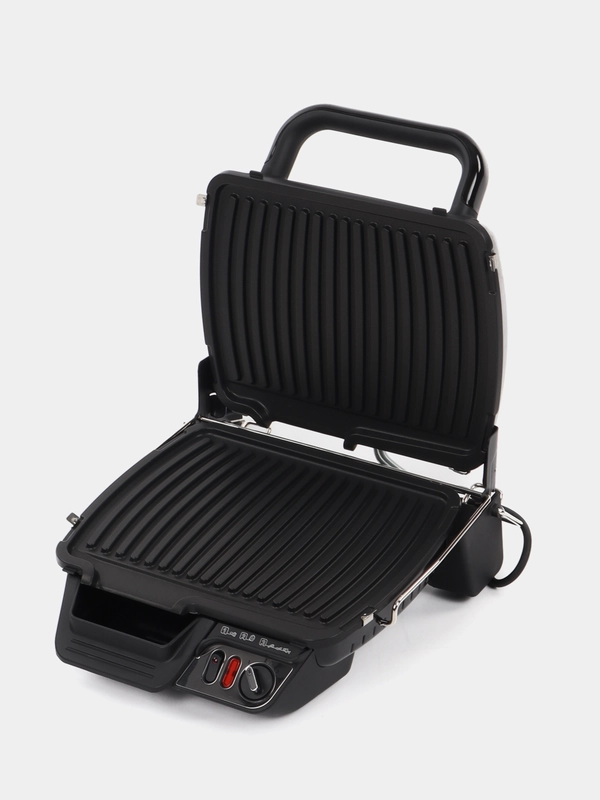 Электрогриль Tefal GC306012, серебристый и черный