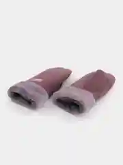 Лавандовый варежки замшевые
