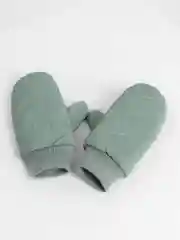 Зеленый варежки зимние, стеганые