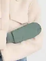 Зеленый варежки зимние, стеганые