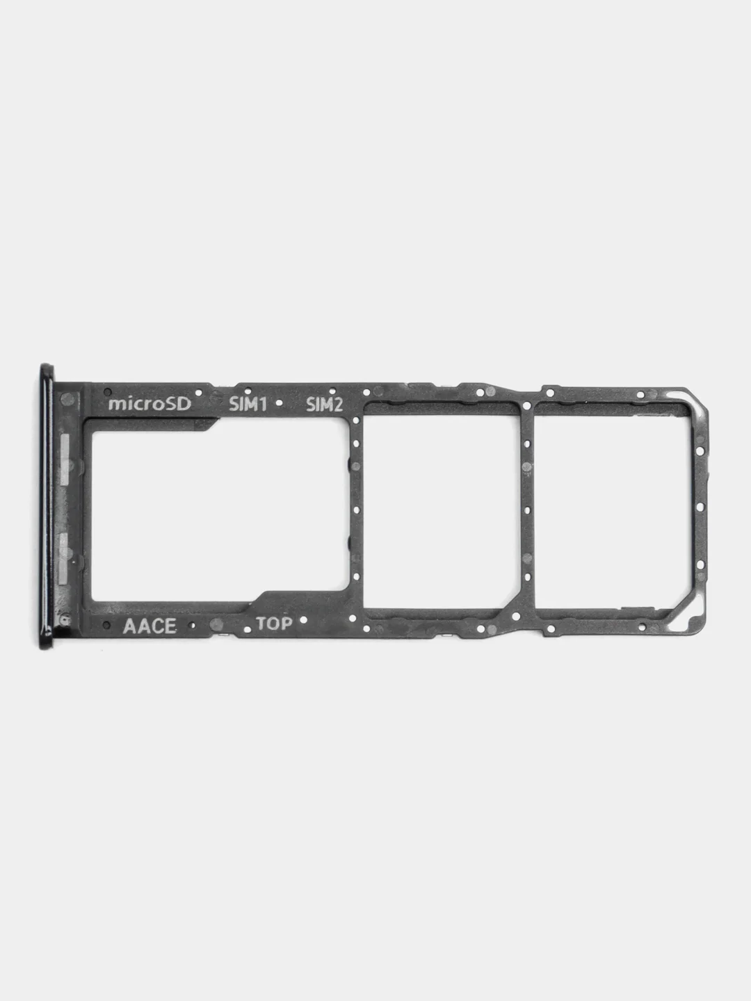 Черный лоток сим карты для Samsung A12/A04E/A11/A52/A53/A54/A33/