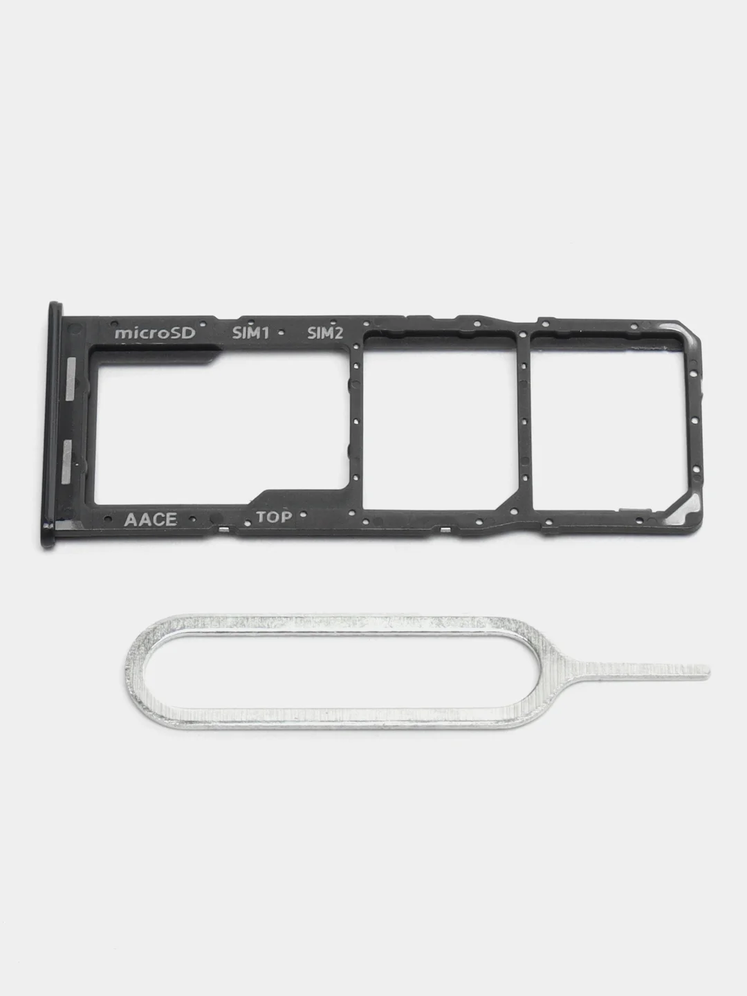 Черный лоток сим карты для Samsung A12/A04E/A11/A52/A53/A54/A33/