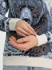 Белый свитер мужской, шерстяной, с высоким горлом