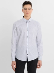 Рубашка мужская, классическая, с длинным рукавом, Slim Fit