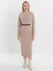 Бежевый платье женское