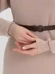 Бежевый платье женское