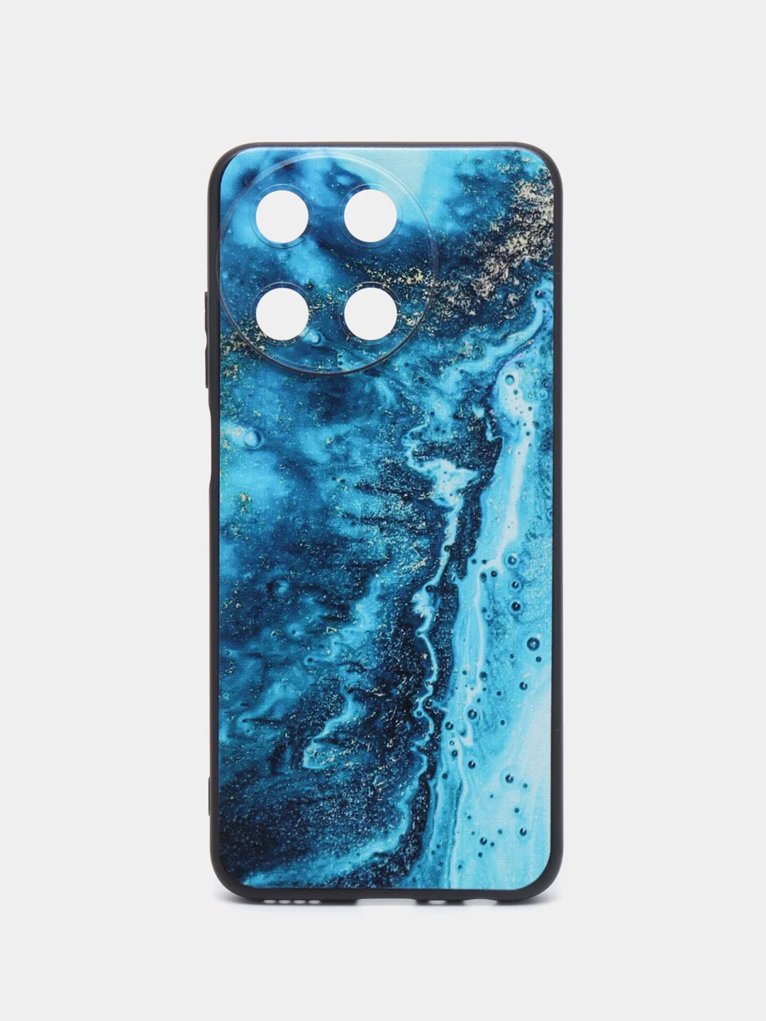 Тёмно-бирюзовый силиконовый чехол для Realme 11 4G, с принтом, с рисунком, Реалми 11 4 Джи