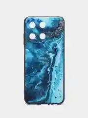 Тёмно-бирюзовый силиконовый чехол для Realme 11 4G, с принтом, с рисунком, Реалми 11 4 Джи