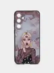 Пудровый силиконовый чехол для Samsung Galaxy S23 FE, с принтом, с рисунком, Самсунг Галакси С23 ФЕ