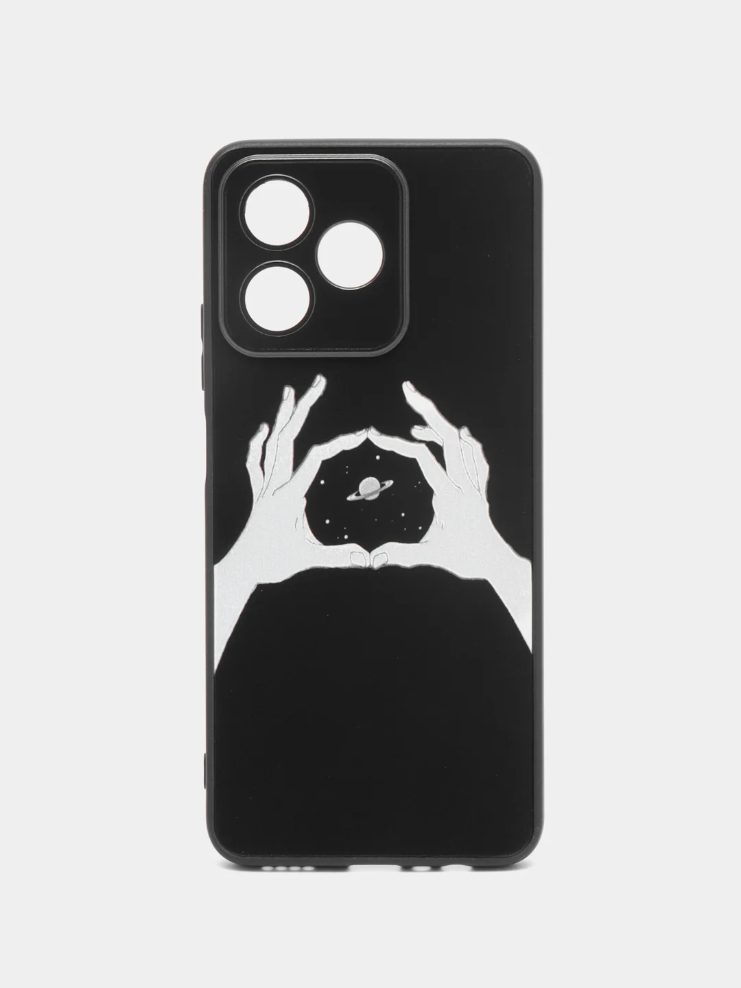 Пастельно-коралловый чехол для Realme C53 / C51 / Note 50 (Реалми С53/С51/Ноут 50), с принтом
