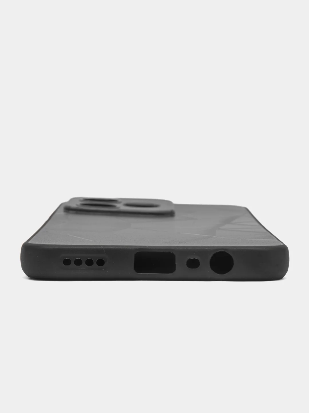 Тёмно-серый чехол для Realme C53 / C51 / Note 50 (Реалми С53/С51/Ноут 50), с принтом