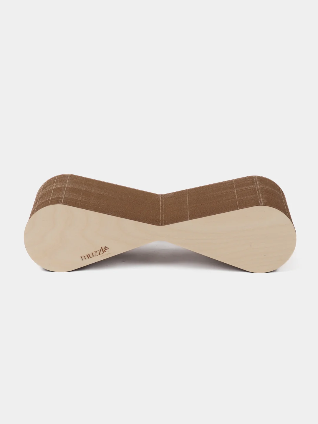 Когтеточка для кошек и лежанка Muzzle 2 в 1 из гофрокартона напольная, 54 х 14 x 22 см
