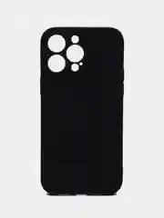 Черный чехол Silicone Case для iPhone (Айфон) 11, 12, 13, 14, 15, Pro, Pro Max