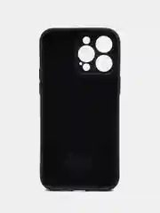 Черный чехол Silicone Case для iPhone (Айфон) 11, 12, 13, 14, 15, Pro, Pro Max