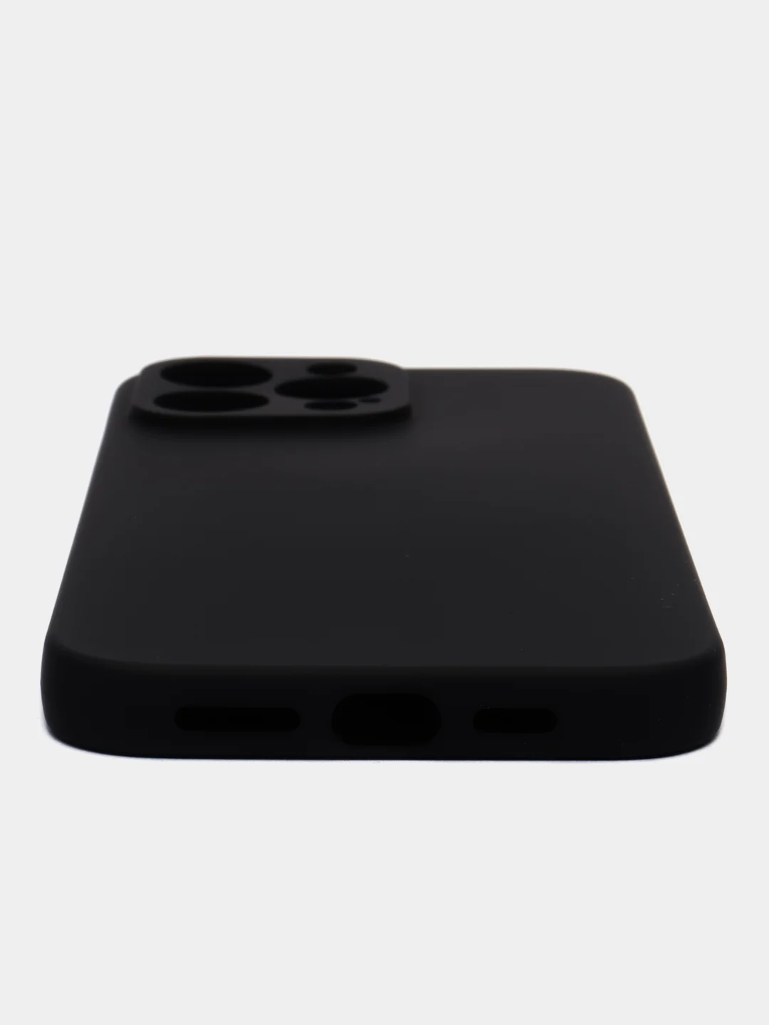 Черный чехол Silicone Case для iPhone (Айфон) 11, 12, 13, 14, 15, Pro, Pro Max