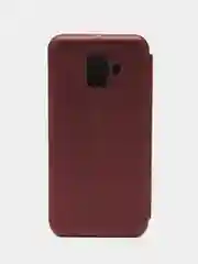Бордовый чехол-книжка Samsung Galaxy A6 2018, Самсунг Галакси А6 2018
