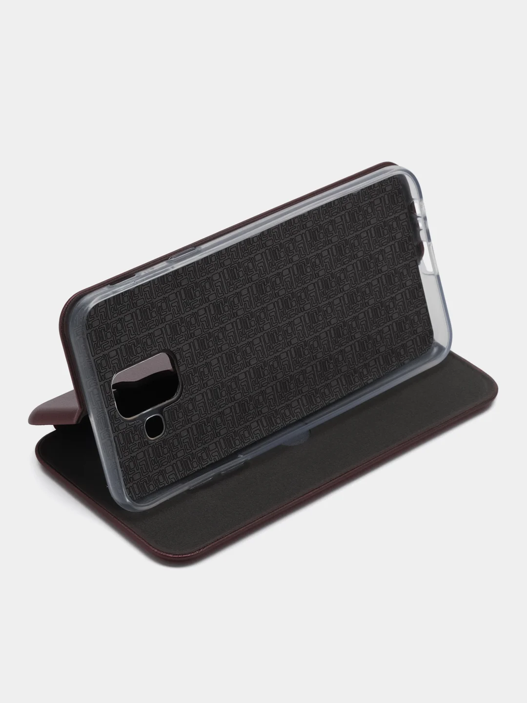 Бордовый чехол-книжка Samsung Galaxy A6 2018, Самсунг Галакси А6 2018