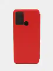 Алый чехол-книжка для Infinix Smart 6 Plus, Инфиникс Смарт 6 Плюс